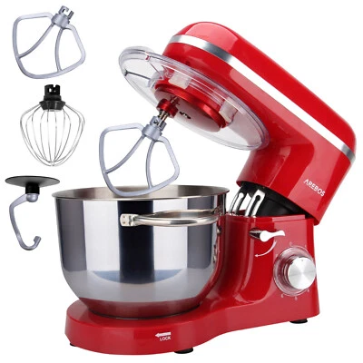 AREBOS Robot Pâtissier Professionnel 1500W  Robot de Cuisine Multifonction 6 L - Photo 1/4