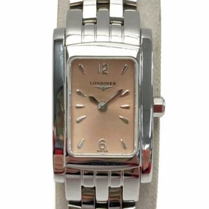 [NEAR MINT] LONGINES Dolce Vita L5.158.4 Pink Quartz Women's Watch USED - Picture 1 of 6