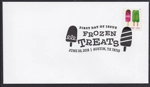 US 5287 Frozen Treats Twin Green Pop BWP FDC 2018 - Picture 1 of 1