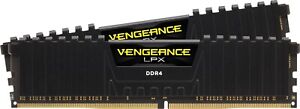 CORSAIR VENGEANCE LPX 16GB (2PK x 8GB) 3200MHz DDR4 C16 DIMM Desktop Memory BLK