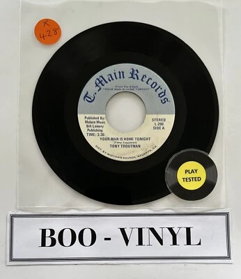 Tony Troutman - Your Man Is Home Tonight 7” Soul Funk Vinyl Record VG+ - Bild 1 von 4