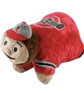 Ohio State Buckeyes Brutus Mascot Pillow Pets NCAA Official Licensed - Picture 1 of 12