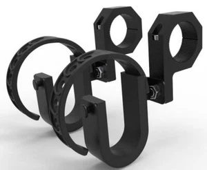 Gun Holder Mount Bar For UTV ATV SXS Universal Bracket Dual Tool Hooks Rack - Picture 1 of 4