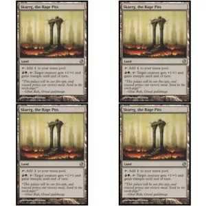 4 x SKARRG THE RAGE PITS CASI NUEVO Heroes vs Monsters Magic The Gathering Land - Sin usar - Imagen 1 de 1