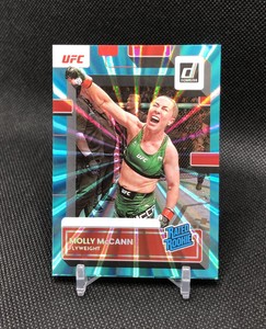 2023 Donruss UFC Molly McCann /25 “RATED ROOKIE” HOLO TEAL LASER SSP RC No. 202