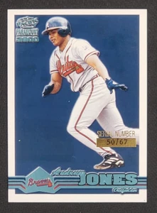 2000 Pacific Paramount Serial # /67 Andrew Jones Braves RARE! - Picture 1 of 2