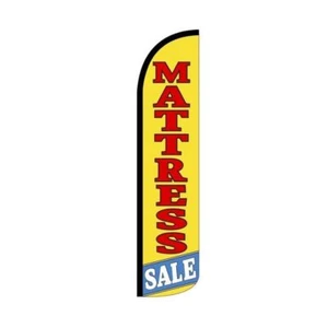 Mattress Sale Swooper Flutter Feather Flag | 3ft W x 11.5ft Tall - Picture 1 of 3