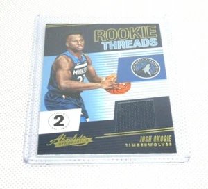 Tarjeta de parche Absolute Basketball Josh Okogie Level 2 Rookie Threads 2018-19/149 - Imagen 1 de 2