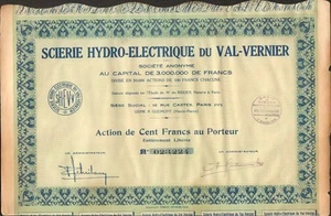 Scierie Hydro-Electrique du VAL-VERNIER (GUDMONT HAUTE-MARNE) (K) - Picture 1 of 1