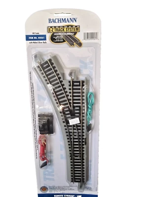 Bachmann E-Z Track (EZ Track) 44561 Remote Turnout Left HO Scale - New - Image 1 of 2