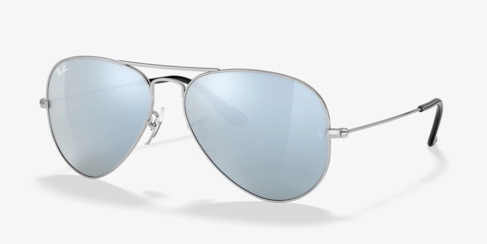 Ray Ban 3025 Aviator - Remix Personalizzato - Argento/Specchiato Argento - Immagine 1 di 1