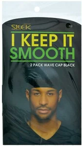 New FIRSTLINE SLEEK I KEEP IT SMOOTH Moisture WAVE CAP Black strengthener 2 pack - Picture 1 of 2