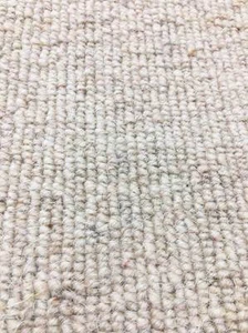 Carpet Remnant Roll End Heavenly Linen Light Beige Wool Loop Pile 5x4m 20% OFF - Picture 1 of 2