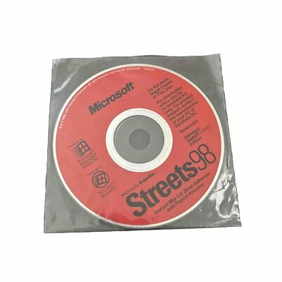 Microsoft Expedia Streets 98 (CD-ROM) Find & Map U.S. Street Addresses Windows - Image 1 of 2