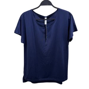Ideology Damen T-Shirt Größe M Indigo Sea Navy Blau Leicht Techy Neu mit Etikett - Bild 1 von 6