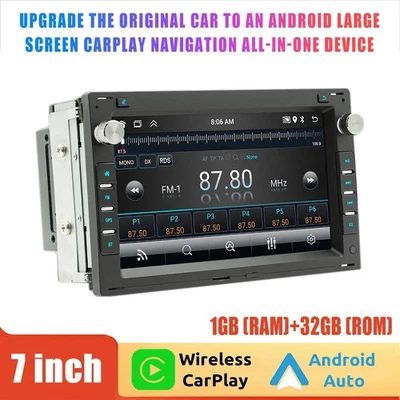 2 Din Android Auto Radio für VW Bora Golf MK4 Passat 3B CarPlay GPS - Image 1 of 4