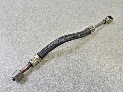 EXCELENTE TUBO DE LÍNEA DE ENTRADA TRENZADO BOTE DE ACEITE GENUINO USADO PORSCHE 356 912 Foto 1 de 4