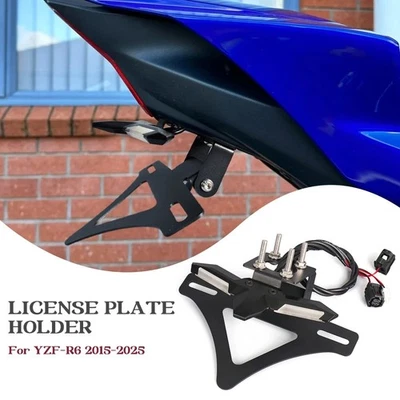 Задний держатель для номерного знака поворотник для Yamaha YZF-R6 YZFR6 2015-2025 - Изображение 1 из 4