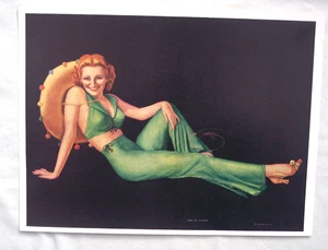 Vintage Pin Up Print / DeVorss / LADY OF LEISURE / TDM / 8 1/2" x 11" - Picture 1 of 4