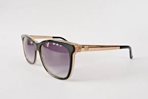 GUCCI GG 3675/S 4WHJJ Women Sunglasses Black & Gold Made in Italy - Picture 1 of 7