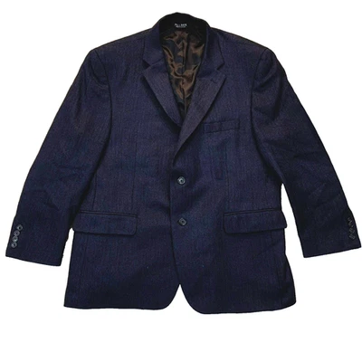 Jos A Bank Blazer Mens 46Short Blue1 00% Wool  Button Sport Coat Jacket Suit Top - Image 1 of 4