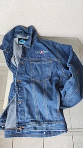 RARE XL Vintage "Alaska" Denim Jean Jacket 4 Pockets 100% Cotton 90's EUC UNISEX - Picture 1 of 7