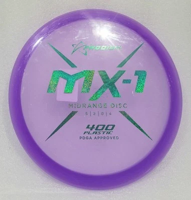 Prodigy Discs MX-1 Midrange Disc Golf Disc Purple 400 Plastic 174-176G NEW - Image 1 of 3