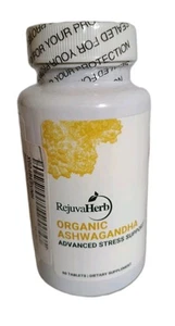 Organic Ashwagandha  675mg + Black Pepper Advanced Stress Support 60 Capsules - Picture 1 of 4