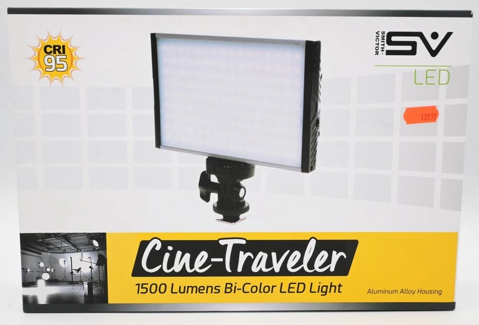 Smith-Victor Cine-Traveler 1500-Lumen Bi-Color LED Light - Image 1 of 4