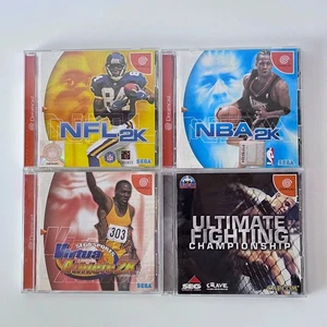 SEGA Dreamcast NBA NFL Virtua Athlete 2K Ultimate Fighting Lot 4 Sports DC JP - Picture 1 of 16