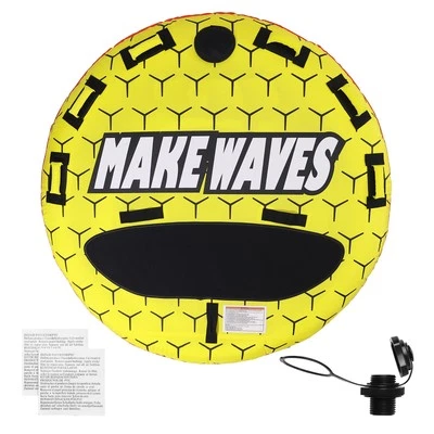 Aufblasbarer Tube Towable Schleppschlauch Bootfahren 1-3 Fahrer Runder - Bild 1 von 4