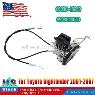 Actuador de cerradura de puerta delantera derecha 1 pieza nuevo para Toyota Highlander 2001 2002-2007 Foto 1 de 4