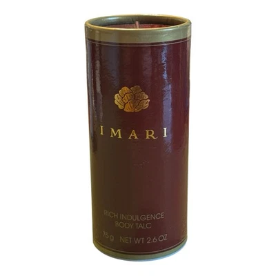 Polvo de talco corporal rico en indulgencia AVON IMARI TALC talla completa 2,6 oz NUEVO Foto 1 de 3