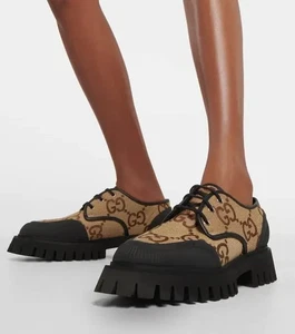 Gucci Maxi GG Pantalones de Lona Panelados Unisex Talla 4.5, 38.5, 8.5 EE. UU. - Imagen 1 de 8