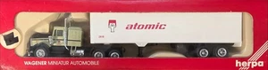 Herpa 5000 HO grün Atomic-Kenworth 40' Dry Van Tractor Trailer - Bild 1 von 1