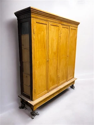 Armario de almacenamiento con base, despensa de cocina vintage, armario empotrado, armario utilitario, B Foto 1 de 4