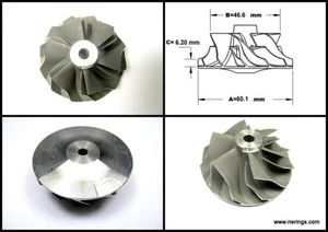Turbocharger Compressor Wheel 445436-0001 445436-1 - Picture 1 of 2