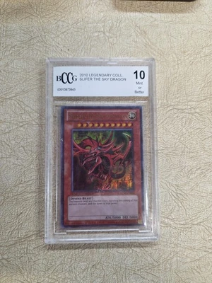 2010 Slifer The Sky Dragon Yugioh Legendary Collection BCCG 10 Mint - Image 1 of 4