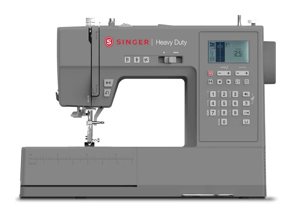 Singer Heavy Duty 6800C Sewing Machine Computerized, Grey - Image 1 of 1