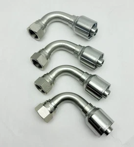 Lot Of 4, FJX90-12-12-43 Female Hydraulic Fittings - Picture 1 of 4