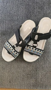Rieker Damen Sandalen Slipper dunkelblau Größe 38 - Bild 1 von 3