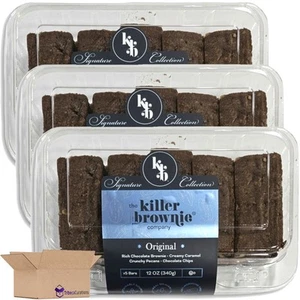 Caramel Pecan Brownie Bars Value Pack | 5 Count | 3 Pack (15 Total Brownie Bars) - Picture 1 of 6
