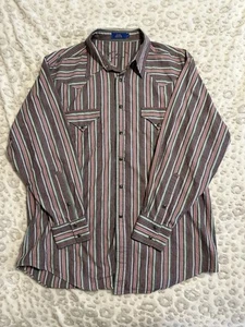 Pendleton Shirt w Pearl Snaps Size Lg High Grade Western Wear See Desc T14 - Picture 1 of 5