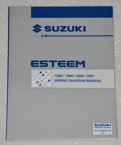1998 - 2001 Suzuki Esteem Electrical Wiring Diagrams Manual Original Schematics - Picture 1 of 1