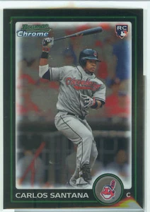 Carlos Santana Cleveland 2010 Bowman Chrome Draft R/C - Picture 1 of 1