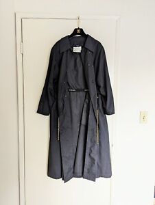 Rare CHANEL Spring 1994 Runway Chainlink CC Oversized Trench Coat FR36