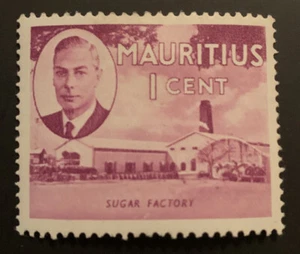 1950 Mauritius 1c Maroon FU Stamp SG279 - Picture 1 of 2