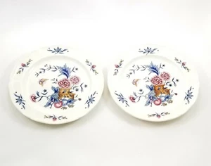 SET OF 2 Williamsburg Potpourri Bread & Butter Plate by WEDGWOOD Made in England - Picture 1 of 8