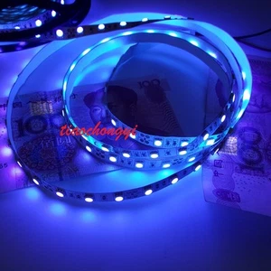 5M 5050 SMD 300 Leds Ultraviolet UV 395-405nm Non-Waterproof Flexible LED Strip - Picture 1 of 4