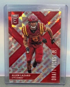 2018 Elite Draft Picks Football Alan Lazard RC Red Aspirations Var. 05/49 #130 - Picture 1 of 2